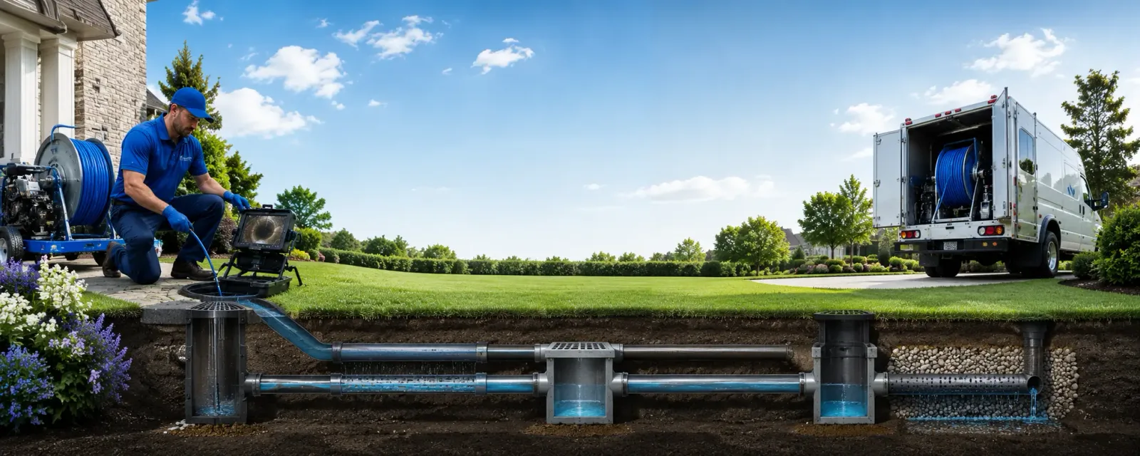 Outdoor drain cleaning information for Jones Mills, PA